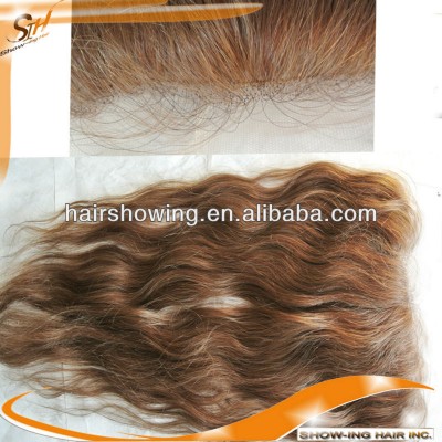 Natural looking silk top lace front closure with competitive price