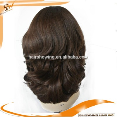 Top quality light brown Jewish wig kosher wig