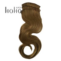 Brazilian human hair body wave brown 100% shedding free handtied wefts