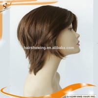 Best quality of short Mongolian virgin hair Jewish wig