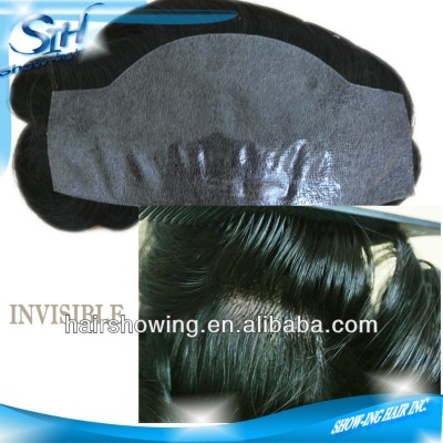 The best quality thin skin hairpiece frontal