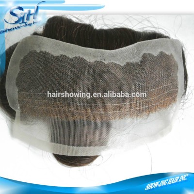 Top quality welded mono hairpiece fringe hair bangs